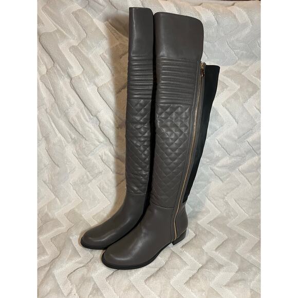 French blu over-the-knee boots - Picture 1 of 5